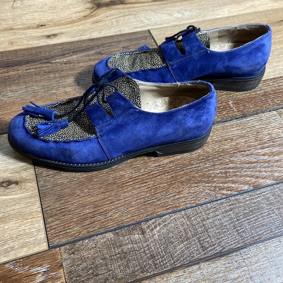 Dkode Percy Suede Tie Loafers Size 39 - Picture 5 of 10